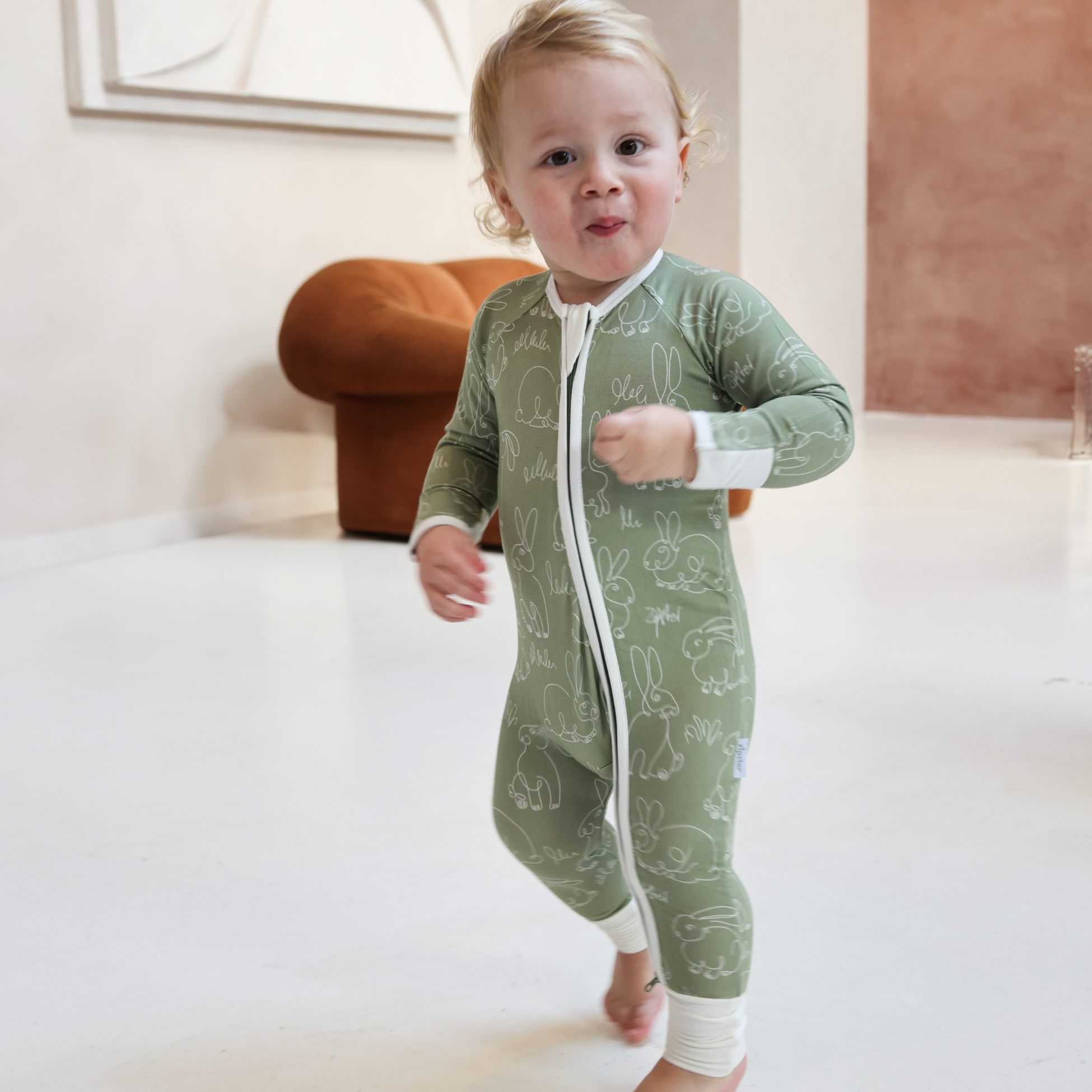 ZIPSTER™ Thumper Baby Outfit Soft Bamboo Comfort Fast, Free