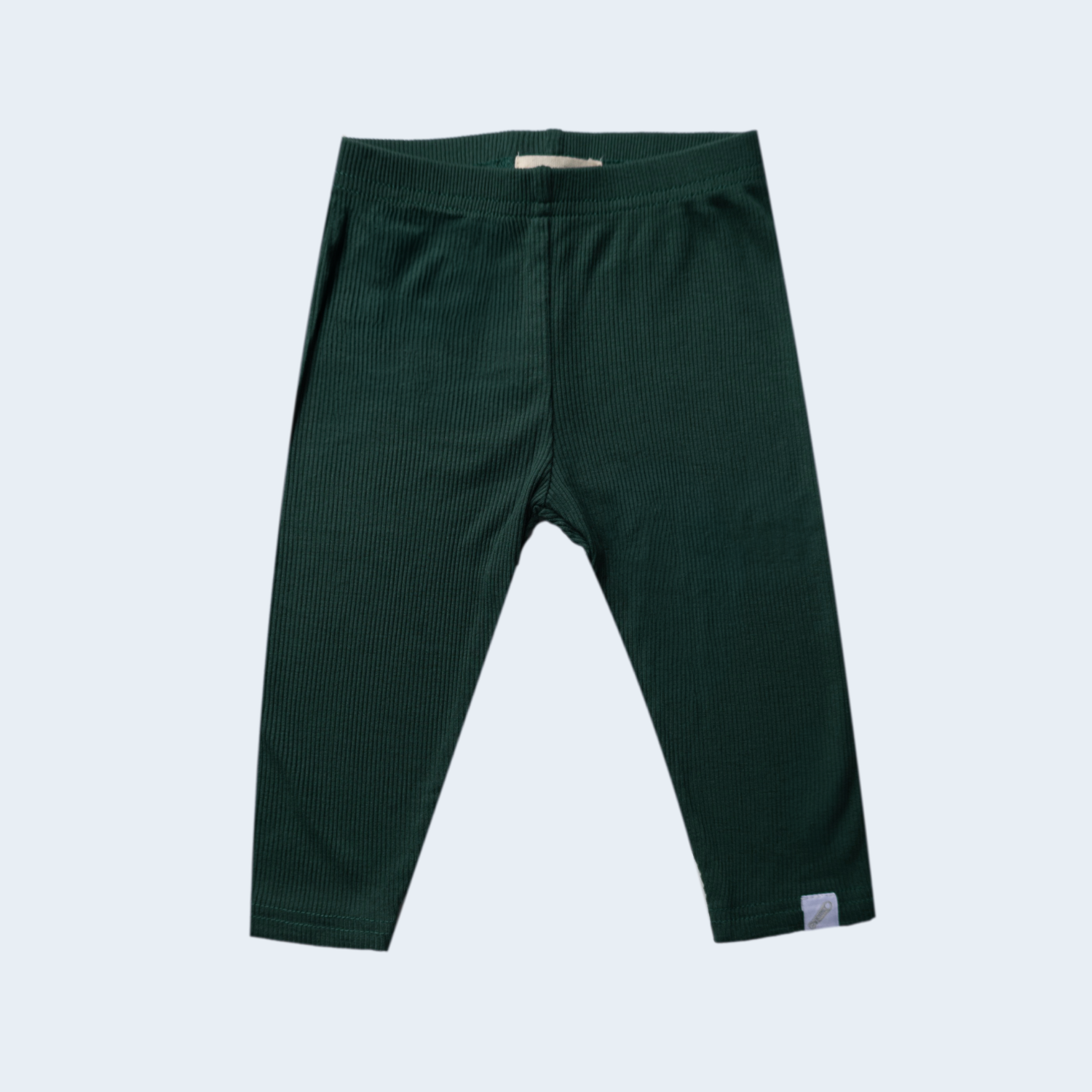 Ribbed Bambus leggings oliven – Zipster