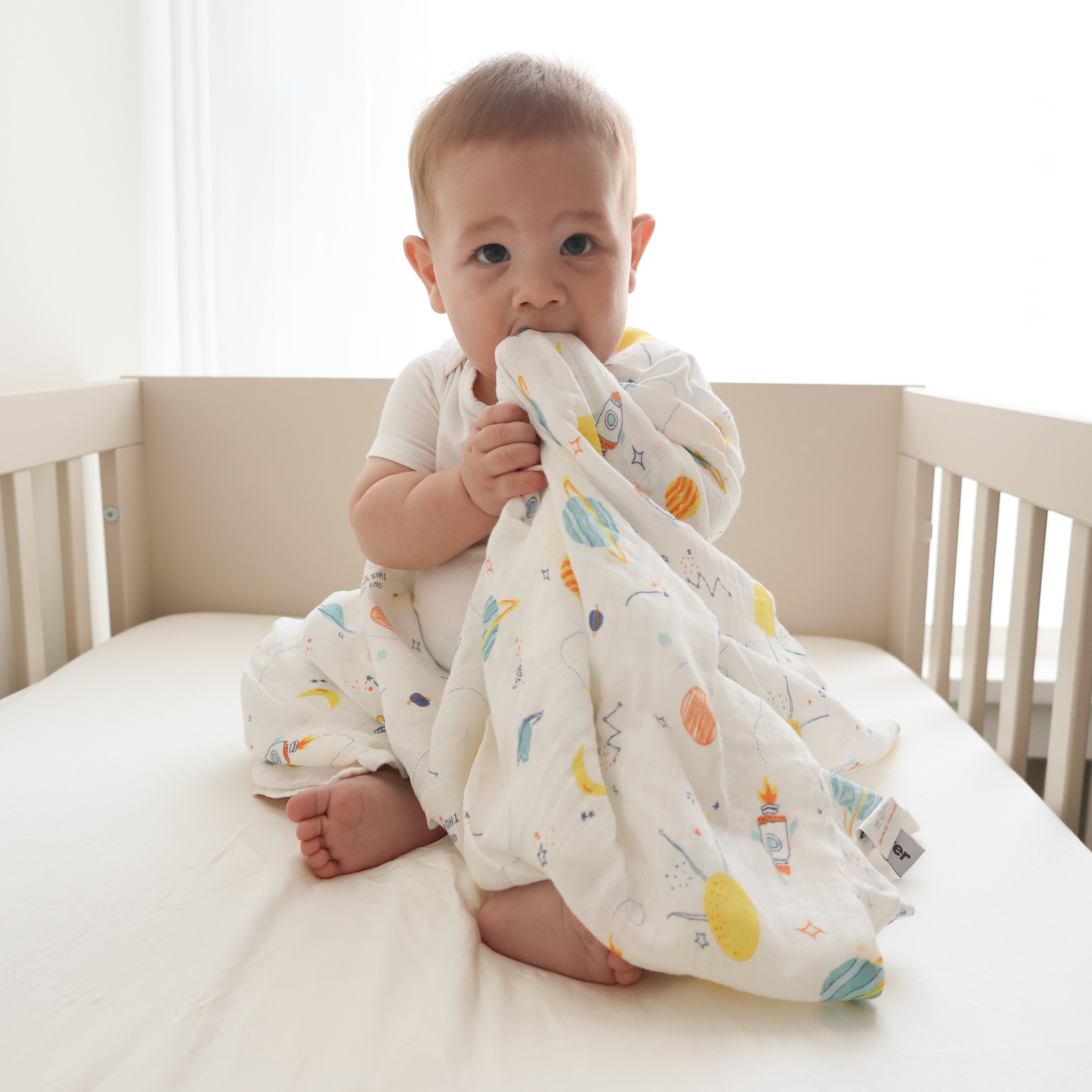 Large Muslin Swaddle Blanket from Zipster