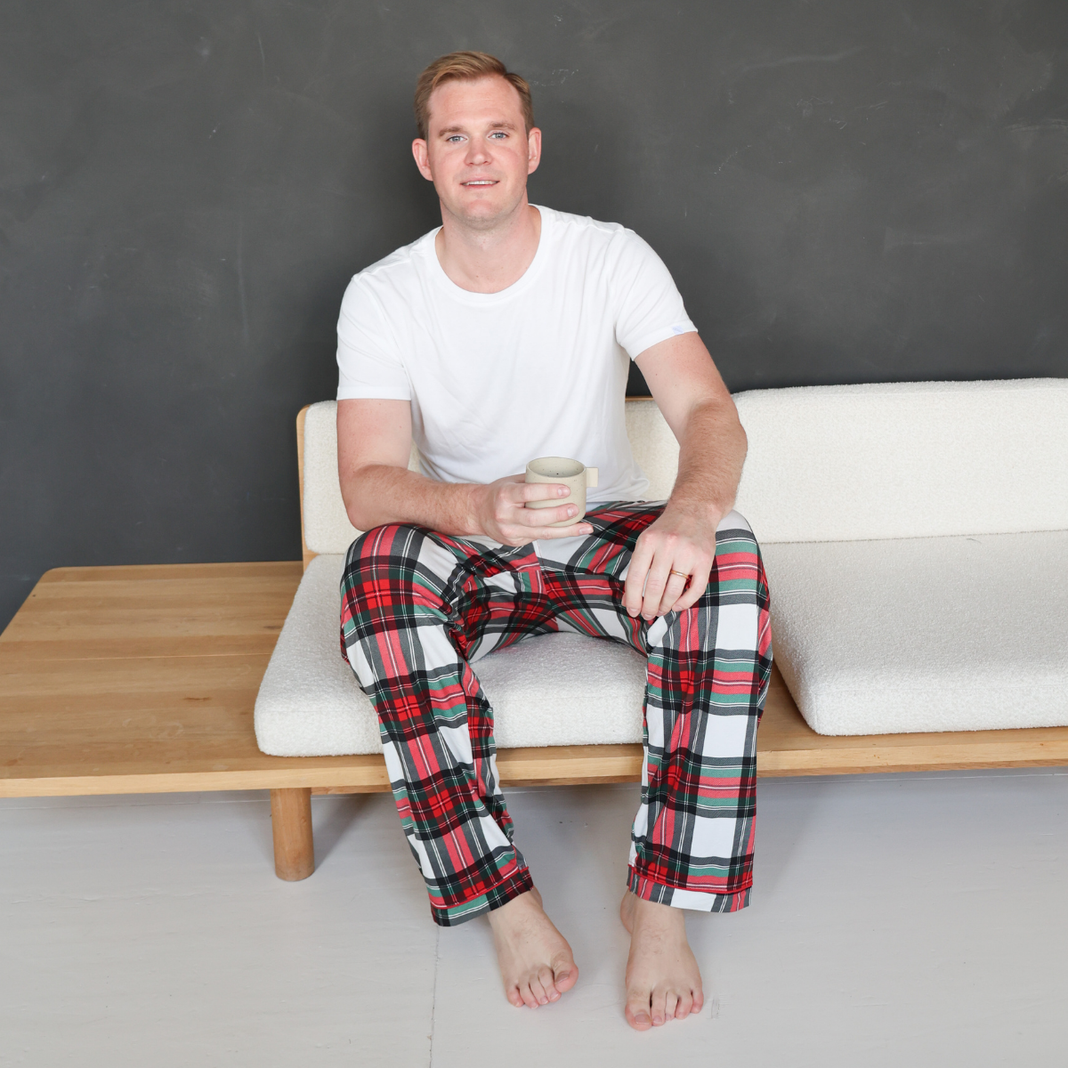 Mens Tartan Dreams Pajamas T-Shirt Set – Zipster
