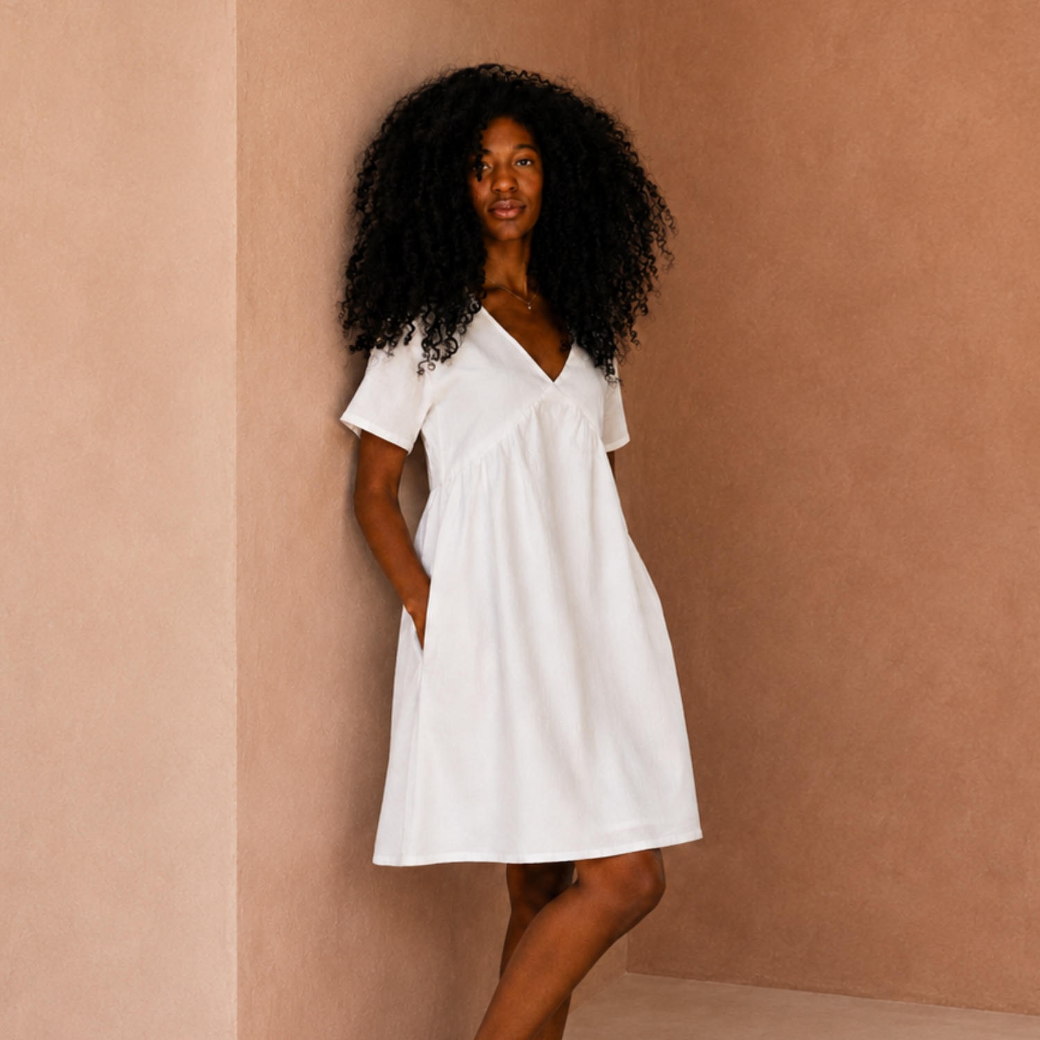 dress for breastfeeding Portofino Breastfeeding Dress White