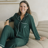 Dames Pyjama Set Green Heritage