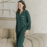 Dames Pyjama Set Green Heritage