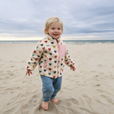 Children's Zip Up Fleece Hearts