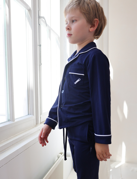 Children's PJ Set Navy Heritage