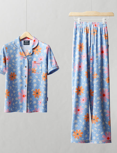 Women's Bamboo Pyjama Long Set - Daisy