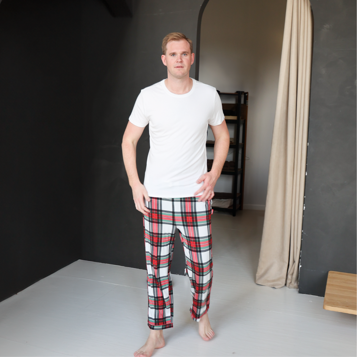 Conjunto de pijama T-Shirt Tartan Dreams para homem