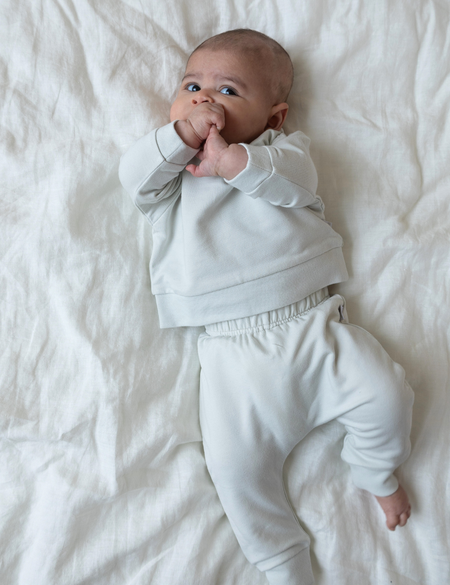 Bamboo Lounge Set in Cool Gray