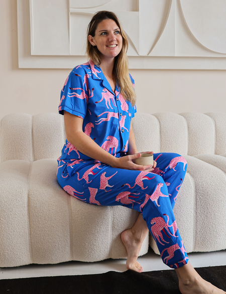 Women's Bamboo Pyjama Long Set - Jaguar