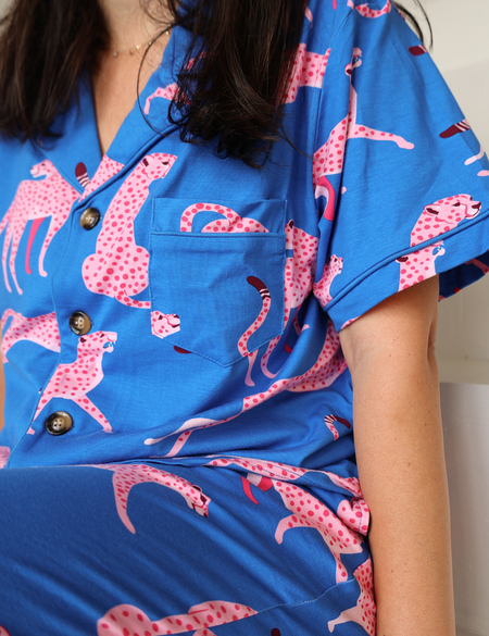 Women's Bamboo Pyjama Long Set - Jaguar