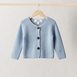 Pure Blue Button Up Cardigan