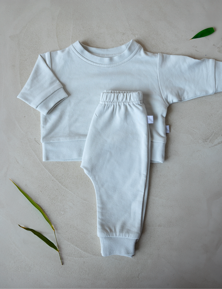 Bamboo Lounge Set in Cool Gray