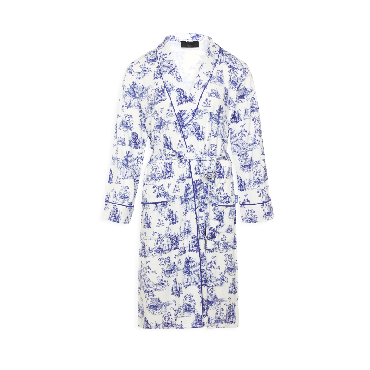 Women's Toile de Jouy Bamboo Robe