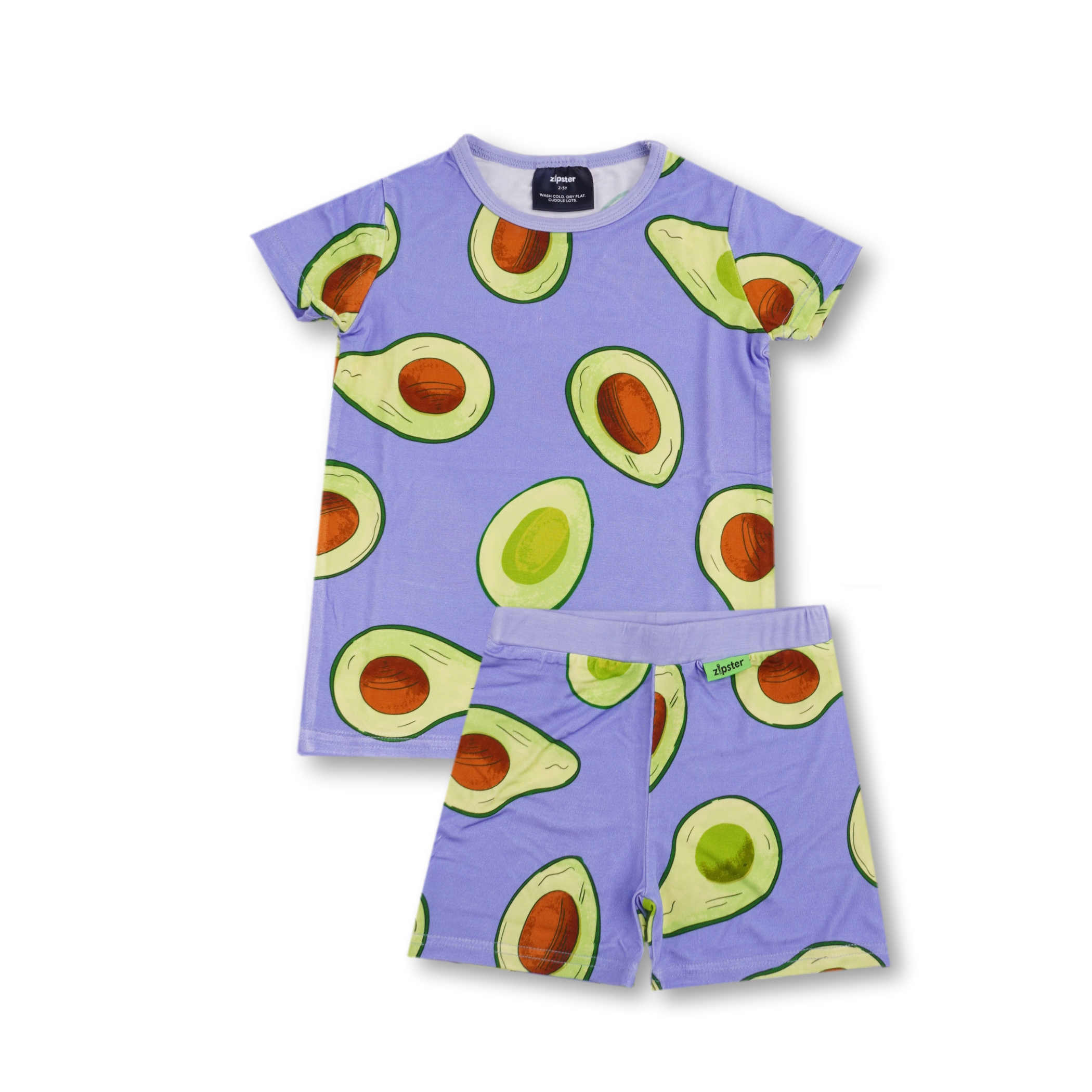 Children's Shortie PJ Set Avocado