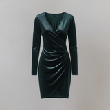 Paris Breastfeeding Velvet Dress Black