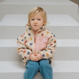 Children's Zip Up Fleece Hearts