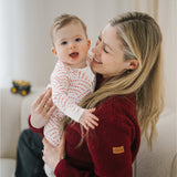 Флис для грудного вскармливания бордовый