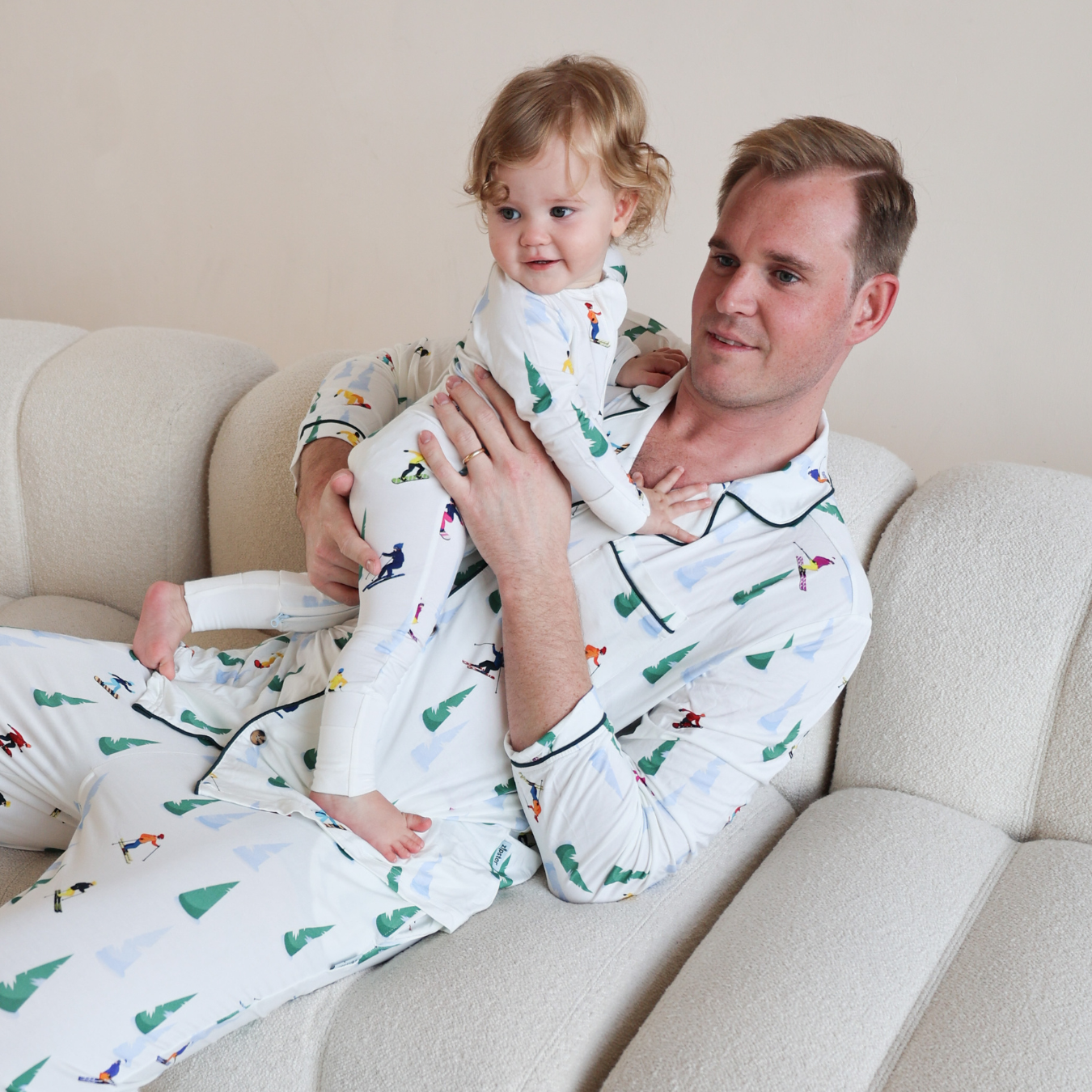 Conjunto de pijama para desportos de neve para homem