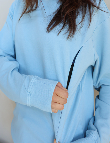 Breastfeeding Sweatshirt - Baby Blue