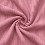 Ribbed Bambus-leggings i rosa