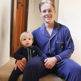 Men's Bamboo Pyjama Set Navy Heritage