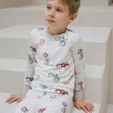 Pyjamas-sæt til børn med bilmotiv