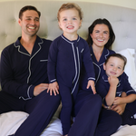 Men's Bamboo Pyjama Set Navy Heritage