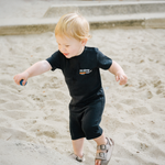 Hemp Baby Short Sleeve Romper - No Sleep Club