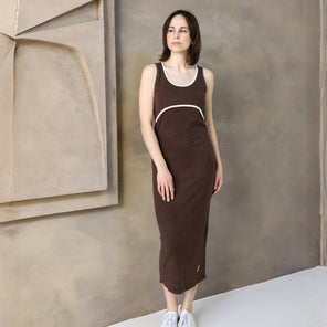 breastfeeding dresses formal St Tropez Ribbed Breastfeeding Dress Chocolate – Zipster
