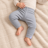 Ribbed Leggings de bambú «Fog»