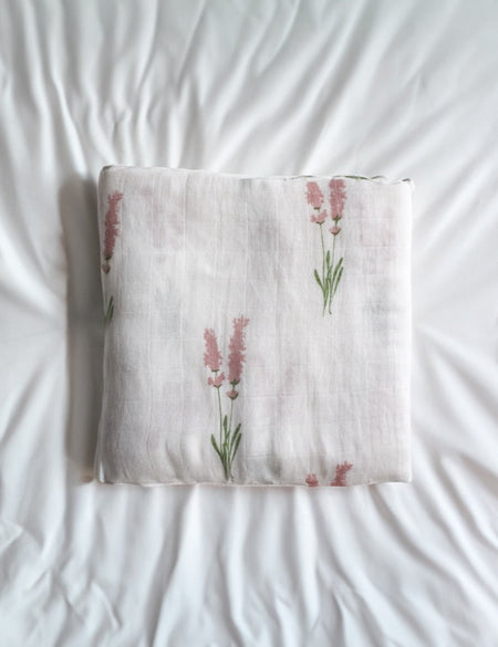 Lavender Large Muslin Blanket