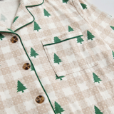 Ladies Pyjamas Set Evergreen Gingham