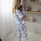 Toile de Jouy pyjamas-set för damer