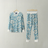 William Morris Kinder PJ Set Malve Blau