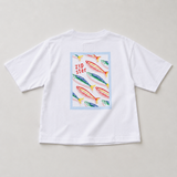 Übergroßes T-Shirt für Kinder Weiße Sardinen