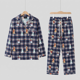 Ladies Pyjamas Set Merry Mutt Plaid