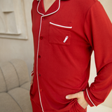 Conjunto de pijama Heritage rojo para hombre
