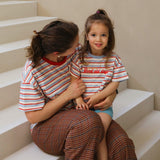 Överdimensionerad amningströja Retro Stripe