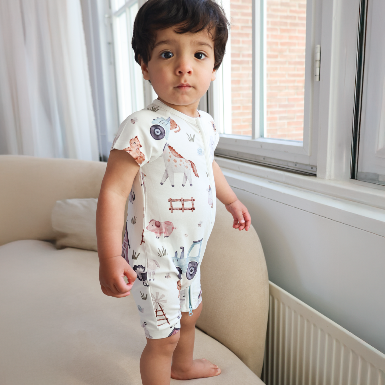 summer infant free shipping ZIPSTER™ Shortie – Soft Bamboo Baby Romper for Summer