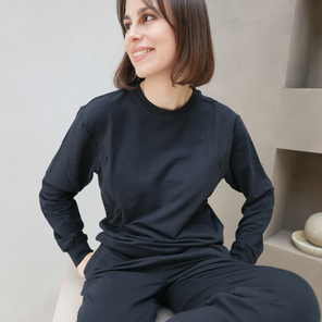 Breastfeeding Sweatshirt - Midnight Navy