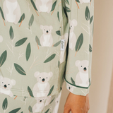 Женский пижамный комплект Коала с длинным рукавом