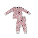 Conjunto de pijama infantil Pink Penguin