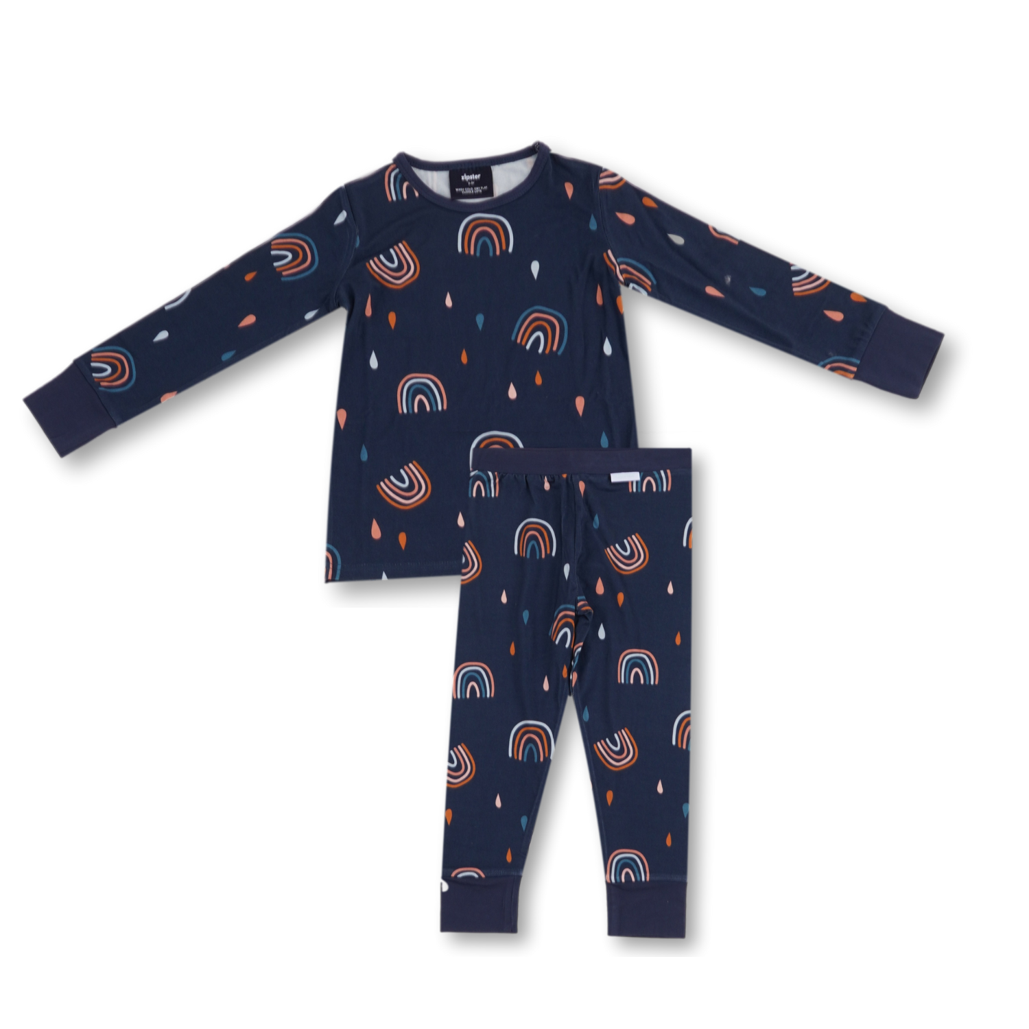 Pyjamas-set för barn Navy Rainbow