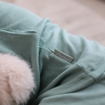 Children's PJ Set Ribbed Sage