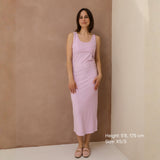 St Tropez Ribbed Stillkleid Flieder