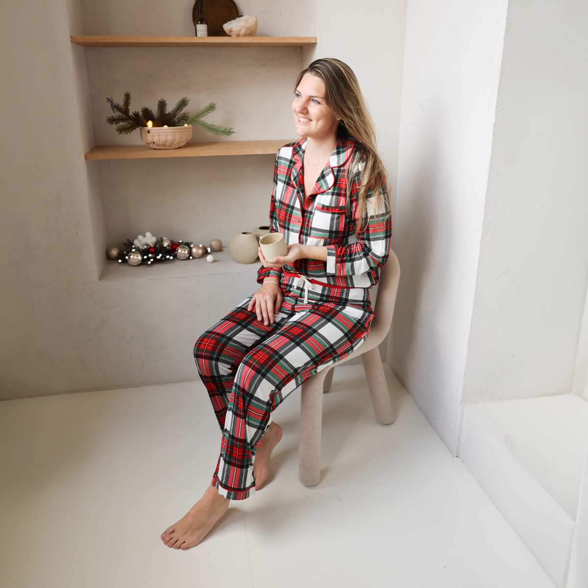 Conjunto de pijama Tartan Dreams para senhora