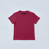 Camiseta Bamboo Everyday para niños, burdeos oscuro