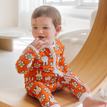 Barnet bär ZIPSTER x Miffy Daisy Days bambu-babyoverall