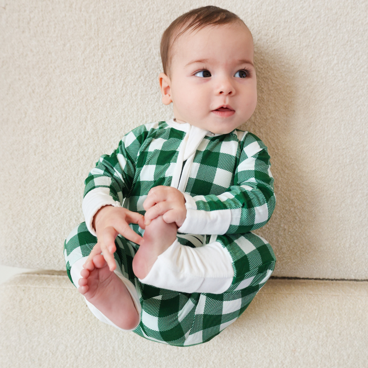 ZIPSTER™ Green Gingham