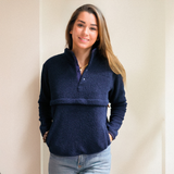 Pile per l'allattamento blu navy